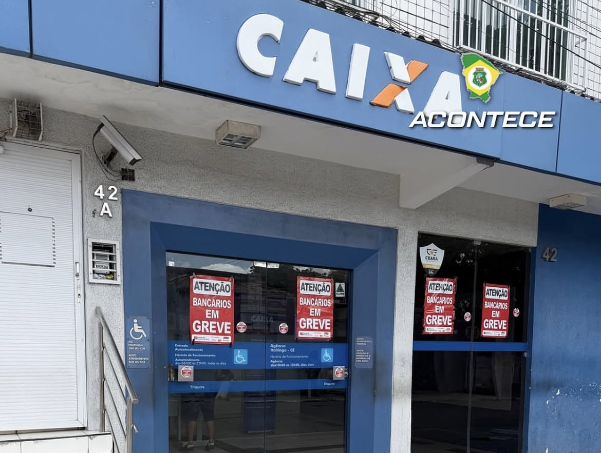 A CAIXA ECONÔMICA FEDERAL DE ITAITINGA ESTÁ COM O ATENDIMENTO PRESENCIAL SUSPENSO POR CONTA DA GREVE DOS BANCÁRIOS.