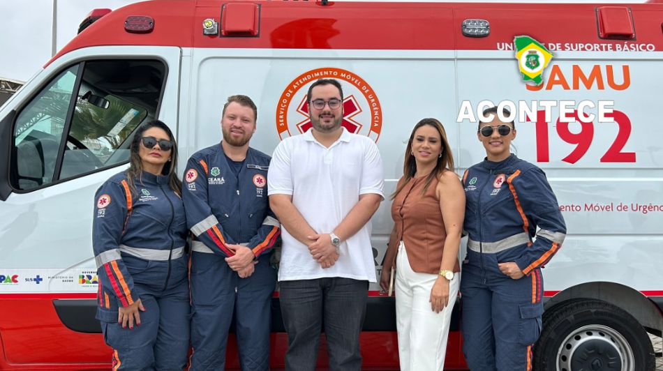 Itaitinga acaba de receber uma nova ambulância que vai reforçar os atendimentos do samu na cidade.