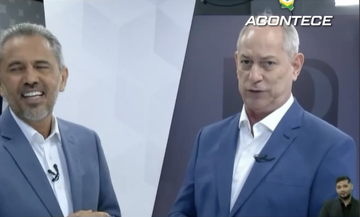 "BAIXE O SEU DEDO": ELMANO PERDE CONTROLE EM DEBATE COM CIRO GOMES